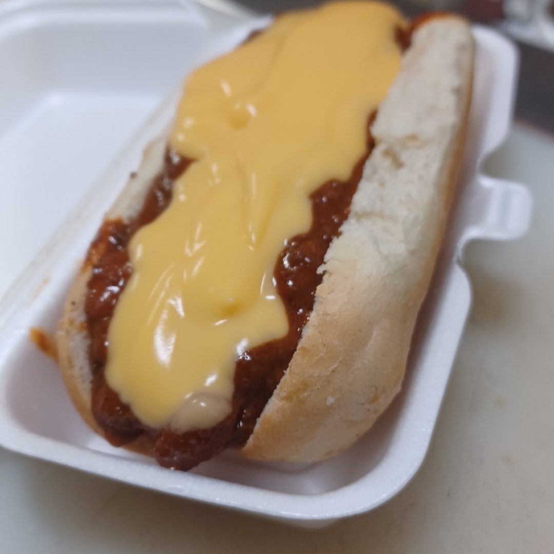 Chili Cheese Dog.