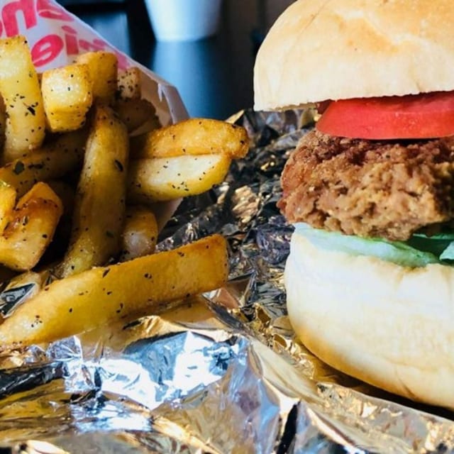 Breaded Spicy Chicken Sandwich.