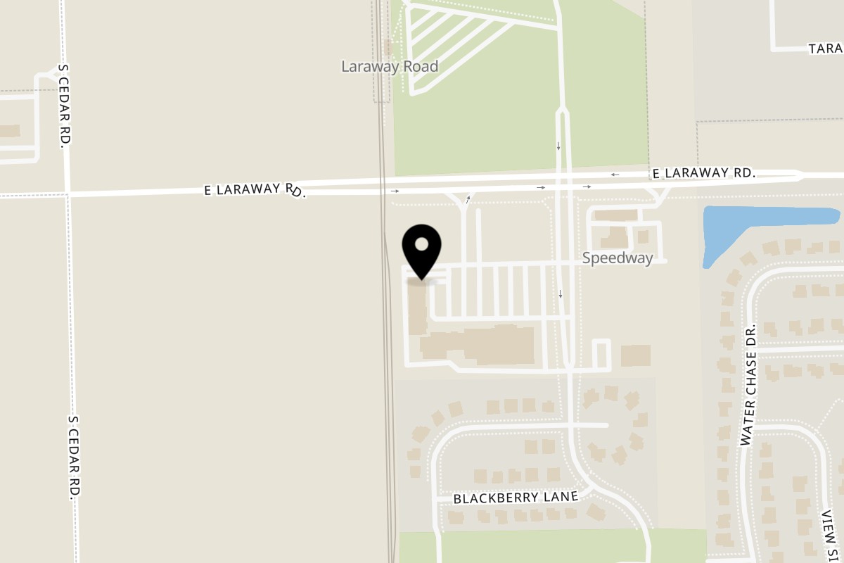 Map showing the location of Badda Bing's Italian Beef & Sausage on 2001 Calistoga Dr in New Lenox